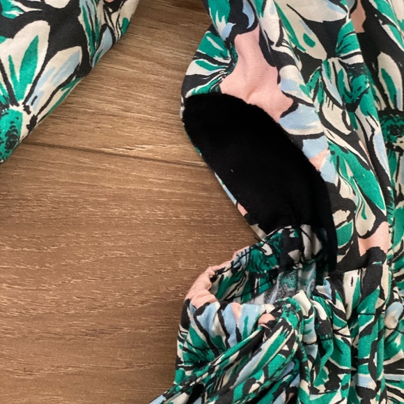 ZARA PRINTED POPLIN MIDI DRESS XL - Picture 4 of 15